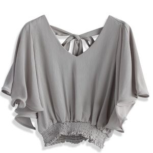 Cropped Top in Grey